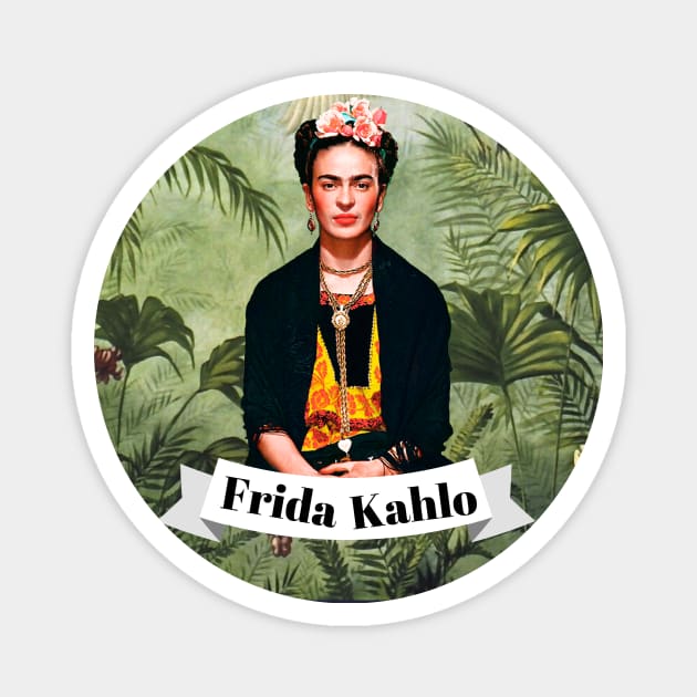 Frida Kahlo Wild Feminist Magnet by François Belchior